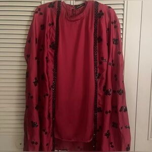 Pakistani Designer Limelight 3 pcs Cape Set